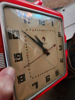Vintage Art Deco Techron wall clock - For Parts
