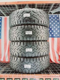 LT285/75R18 GOODYEAR WRANGLER DUTARTAC KEVLAR A/T 285/75R18 OEM FACTORY REPLACEMENT TAKE-OFF USED TIRES TRUCK SUV SPORT CAR SEDAN JEEP 285 75 18