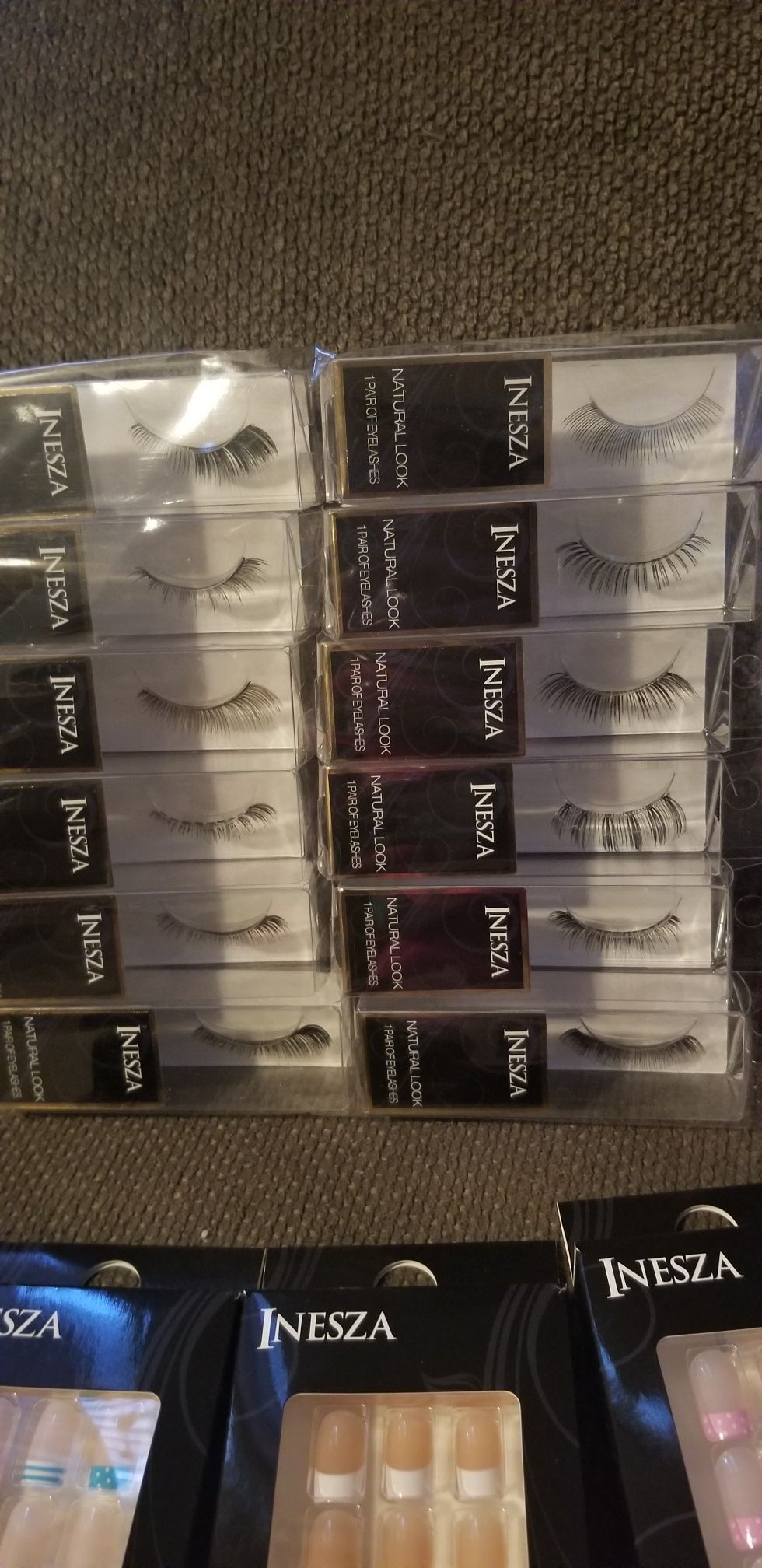 27 Piece Bundle Eyelashes and nails