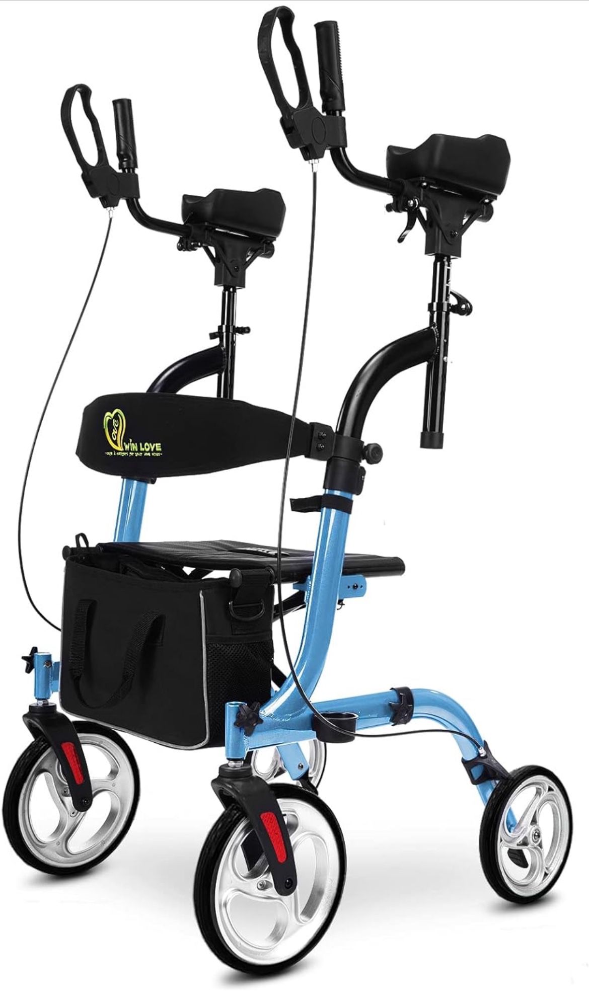 Upright Rollator Walker WINLOVE -Blue