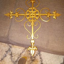 Gold Metal Celtic Cross
