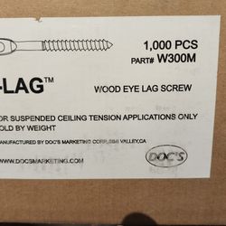 wood eye lag screws