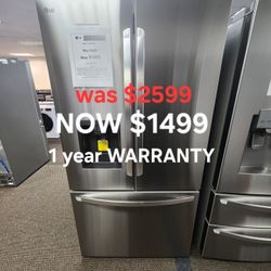 26cu.ft Smart Counter Depth Max French Door Refrigerator With Dual Ice Maker In Print Proof Stainless Steel 