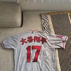 Ohtani Jersey Asian Letters Baseball Size L  