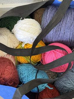 2 large bags of yarn