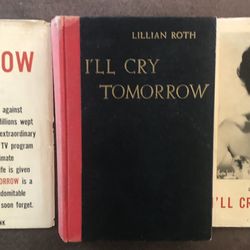 Vintage - I’ll Cry Tomorrow, by Lillian Roth, Hardcover 1954, 1st Edition-Book In GC