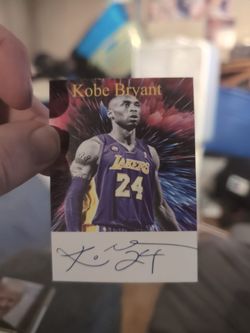Kobe Bryant Auto Reprint Card