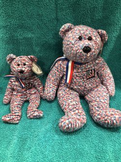 USA beanie buddy and beanie baby