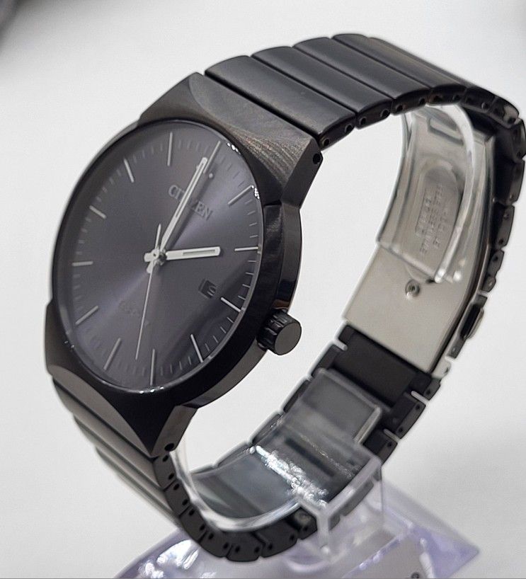 Citizen Eco-Drive Axiom, Black Dial Stainless Men's Quartz Watch BM7587-52H