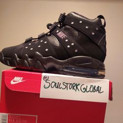 New, Authentic Nike Air Max 2 CB '94 Triple Black Men Size 11.5