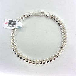 925 Sterling Silver 8” Miami Cuban Bracelet 19.30g 6mm 214768