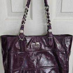 Purple Coach Purse