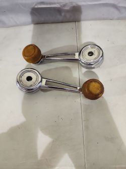 Pair OEM Vintage Ford Mercury Window Crank Handles Chrome D2AB-(contact info removed)-AA 1970s