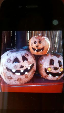 pumpkin decoration made of sheet meatal last forever