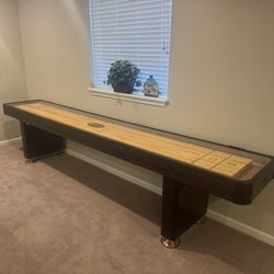 12’ Berner Billiards Espresso Shuffleboard