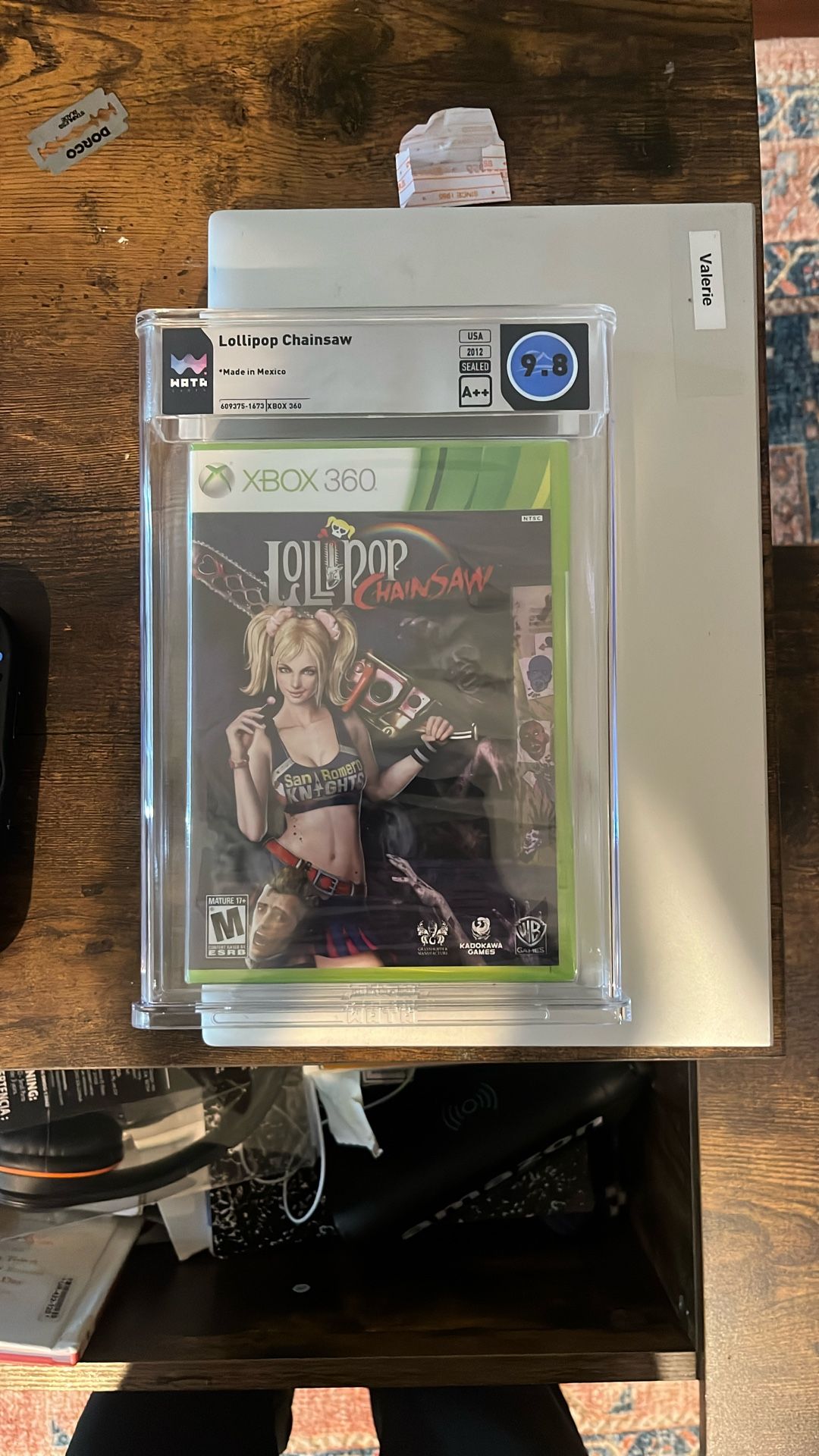 Wata Graded 9.8 A++ Out Of 10 Sealed Lollipop Chainsaw Xbox 360 Slab