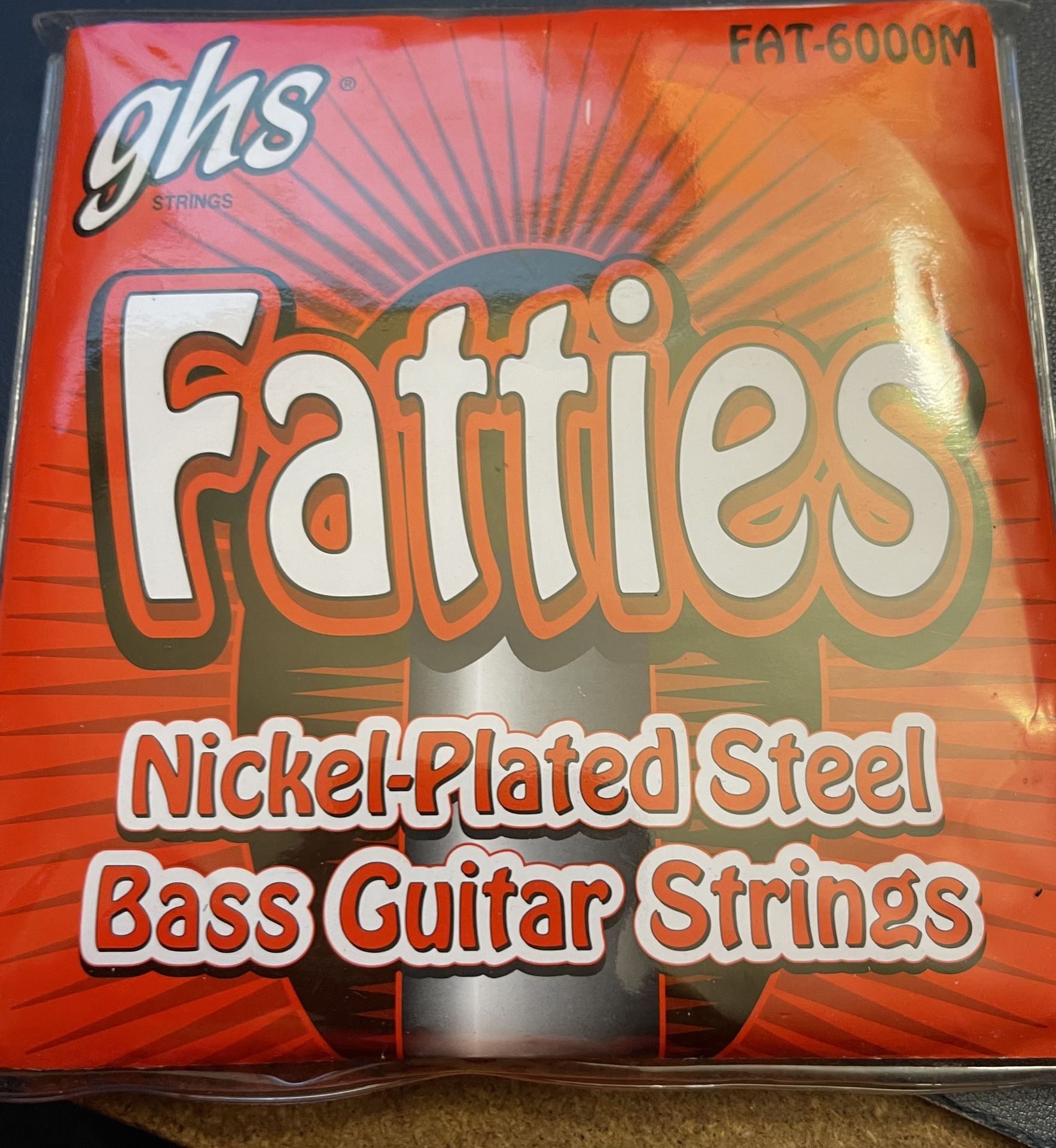 GHS FATTIES NICKEL PLATED STEEL BASS STRINGS 6000M