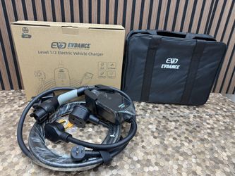 Brand New Level 1&2 EV Charger, Electric Vehicle Portable Charger with 25FT Cable, ETL Listed J1772 EVSE for All EVs & PHEVs, 12A 120V/16A SKU548