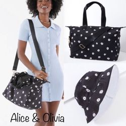 Alice + Olivia Daisy Print Duffle & Matching Bucket Hat