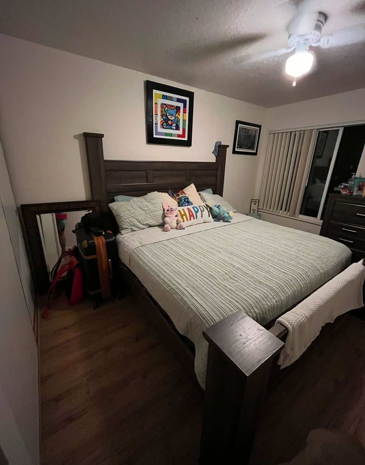 King Bed With Frame & Folding Platform
