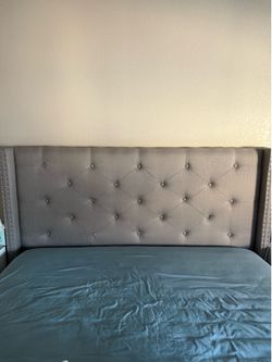 Queen size bed frame and head board
