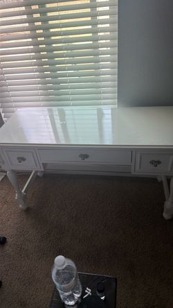 White desk