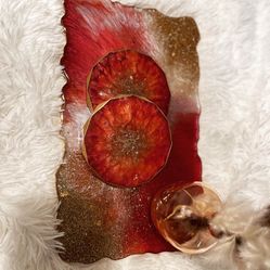 Resin Tray And Coasters