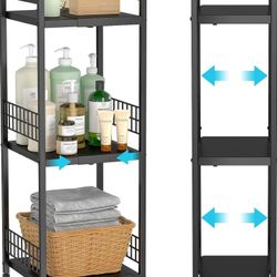 3-Tier Metal Shelving Unit, Expandable, Free-Standing
