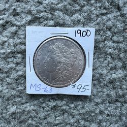 1900 Morgan dollar MS 63 great looking coin