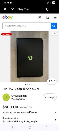 Computadora HP pavillion en buenas condiciones  con su cargador tiene password