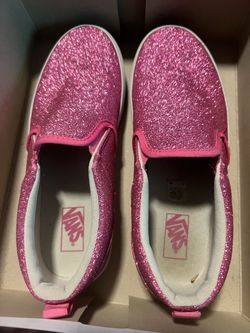 Pink glittery vans
