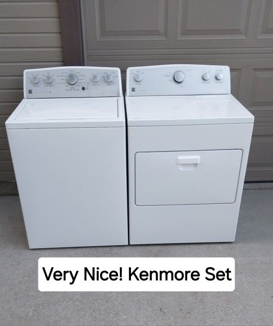 NICE! QUALITY KENMORE WASHER AND DRYER SET. Delivery Warranty