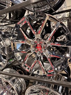 GMC chrome wheels tires Chevy new