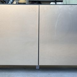 IKEA BESTÅ Modern TV Stand / Storage Cabinet w/ Custom Gold Legs (Fully Assembled!)