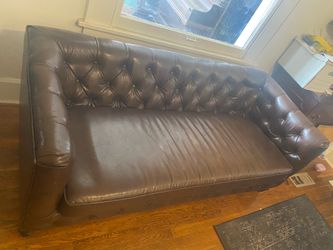Chesterfield-style sofa