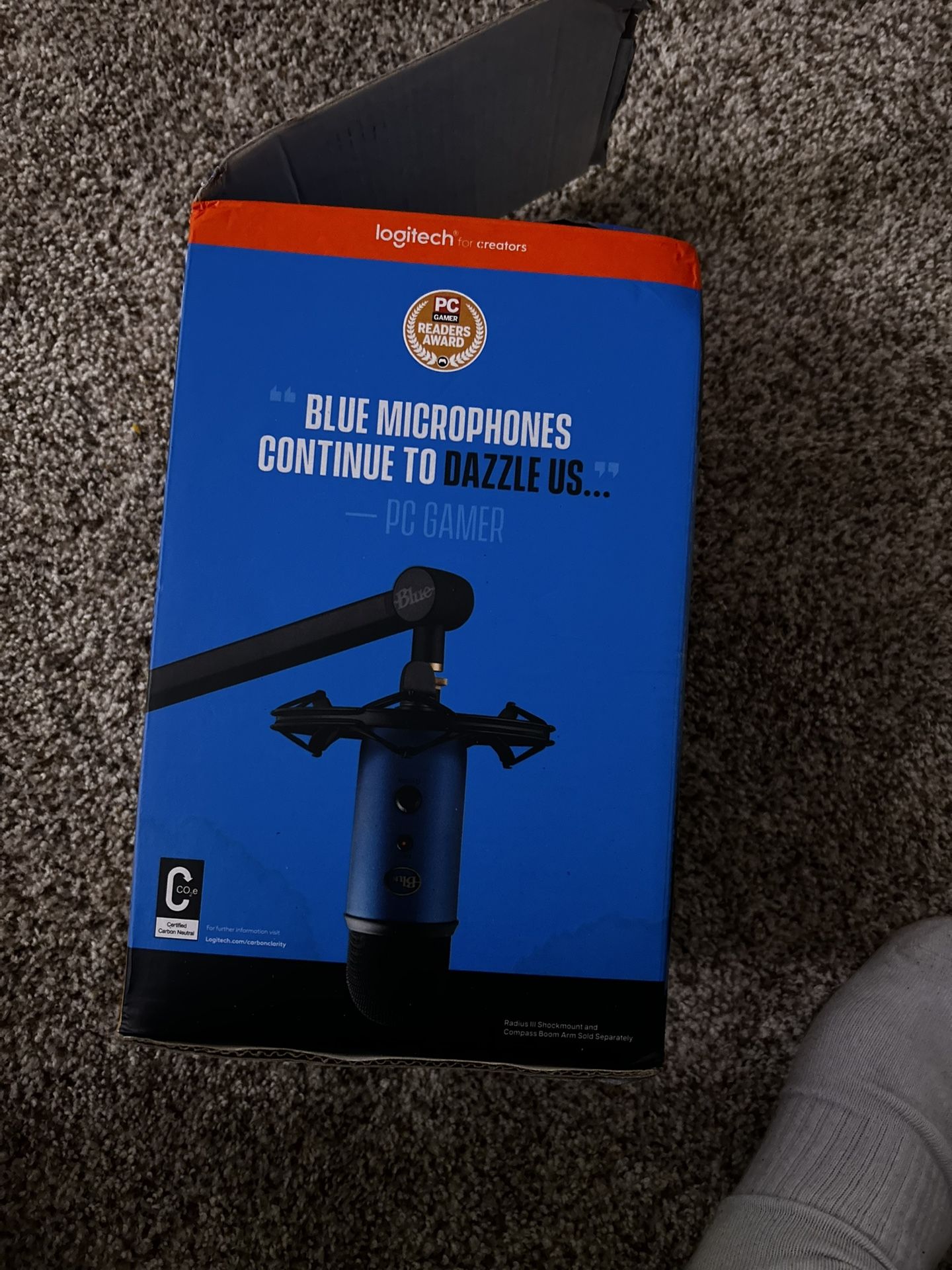 Blue Logitech Gamer Mic