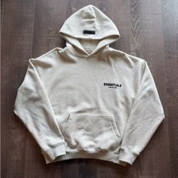 Essential light oat hoodie