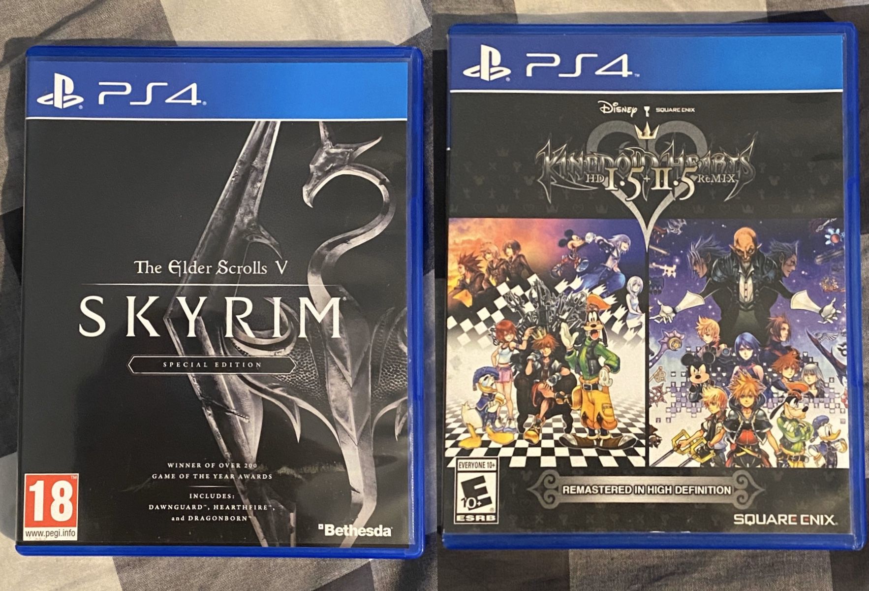 Kingdom Hearts 1.5/ 2.5 and Skyrim PS4