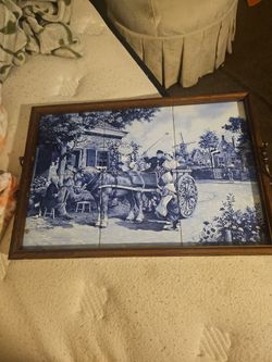 Antique serving tray