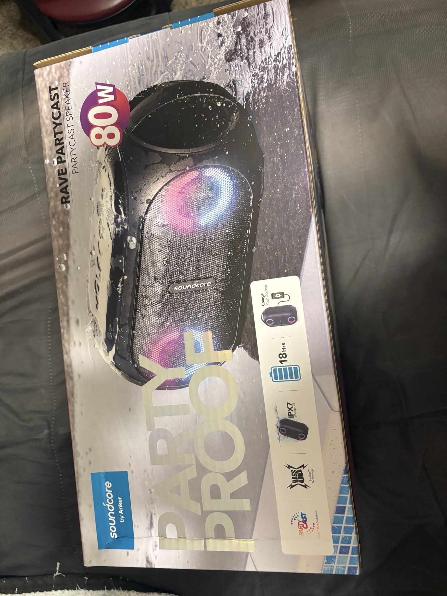 Soundcore rave partycast speakers