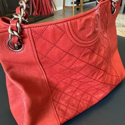 Tory Burch Red Leather Purse