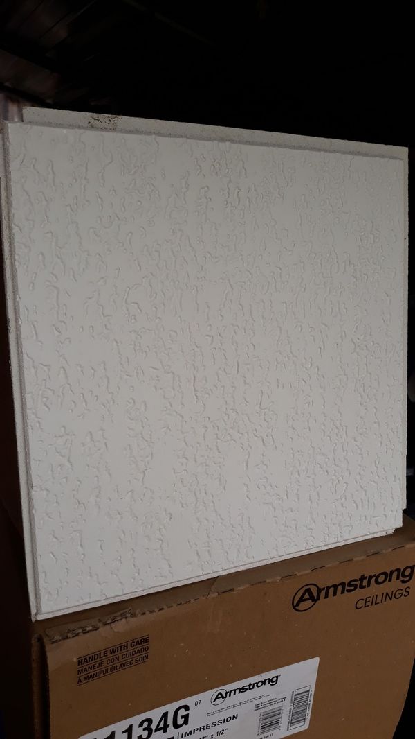 12 In Ceiling Tile Have 4 Boxes Aprox 160 Sq Ft For Sale In