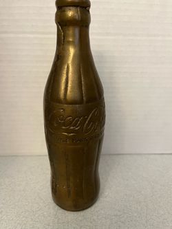 Vintage 7” Brass Coca-Cola Contour Bottle