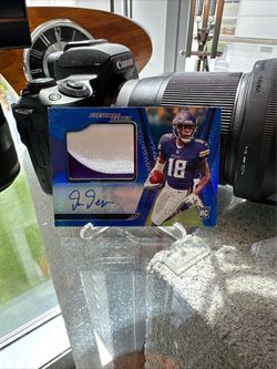 Justin Jefferson Rookie Fabric Auto