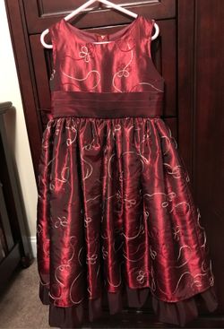 Burgundy Christmas Dress