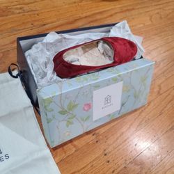 Birdies Red Suede With Fluffy Ugg Like Insides 