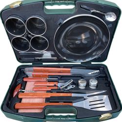 Field And Stream Deluxe Picnic Grill Set In Hard Case  