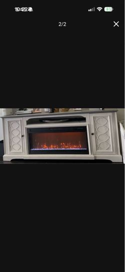 Fire place tv stand