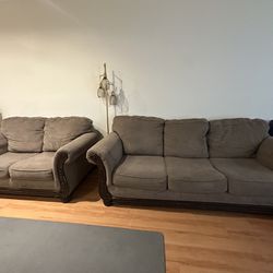 Sectional Couch, 2 Modules, 5 Seats