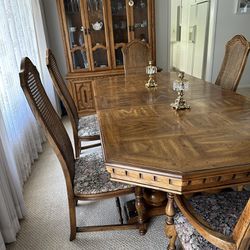 Dining Table Formal Hard Wood With 6 Chairs. A Steal!  Last day! Hurry!!